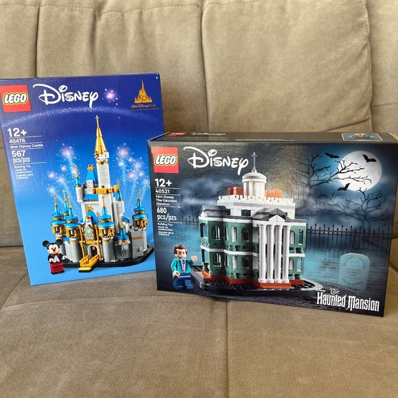 NIB - Lego Mini Disney Castle and Haunted Mansion Bundle